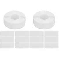 Homemaxs 2 Rolls Blank DIY Labels Self Adhesive Labels Name Labels Jewelry Store Label for Printing