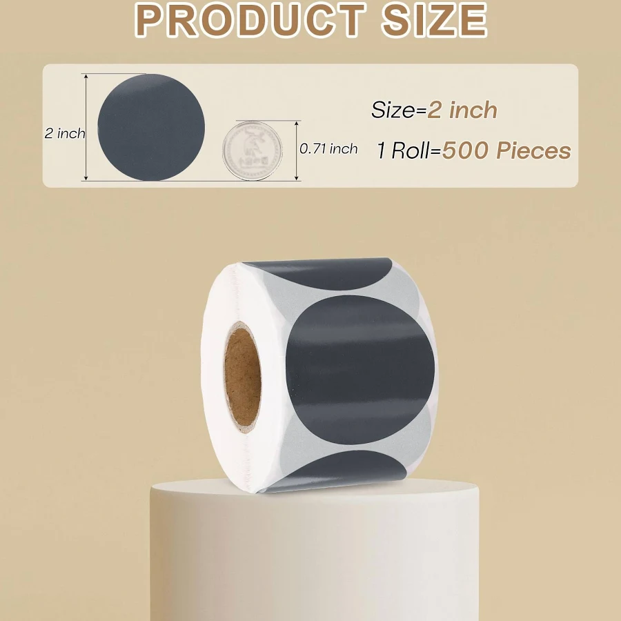 Circle Dot Stickers Color Coding Labels Blank Round Label Waterproof