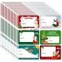 Christmas Labels, 120 Pcs Christmas Stickers,Xmas Present Gift Stickers, Self-Adhesive Tags, Xmas Tags - Size 65 x 45mm Name Labels for Presents