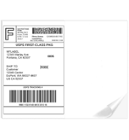 8.5x5.5 Half Sheet Address Shipping Blank Labels Self Adhesive 2 Per