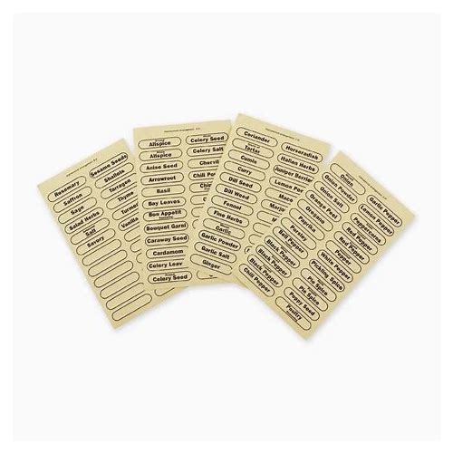 Set Of 96 Clear Adhesive Herb & …