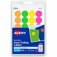 Avery Color Coded Label 5474