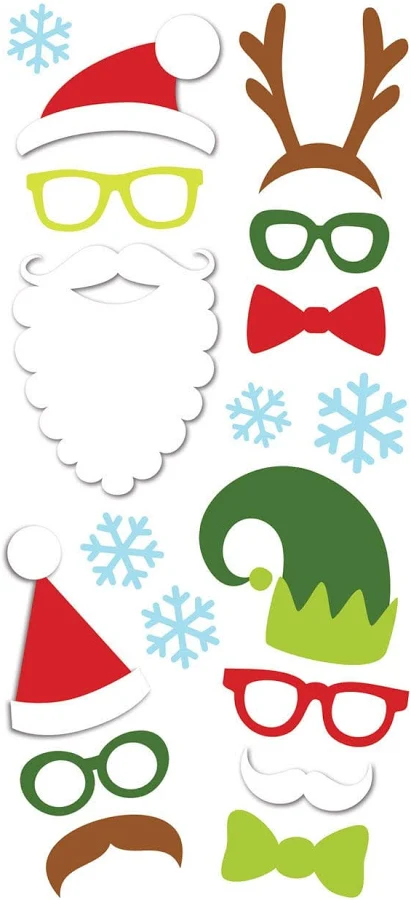 Paper House Puffy Stickers Christmas Costumes