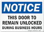 Business Hours Signs Adhesive Polyester Labels, 5"x3.5"