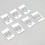 Clothing Care Labels - 100% Polyester - Washing Instructions