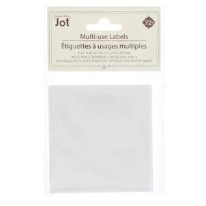 Jot 1x3-in. White Removable Multi-Purpose Labels, 72-ct. Packs