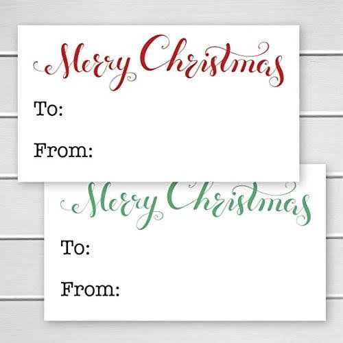 Christmas Gift Tag Stickers