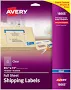 Avery Matte Clear Shipping Labels Inkjet Printers 18665