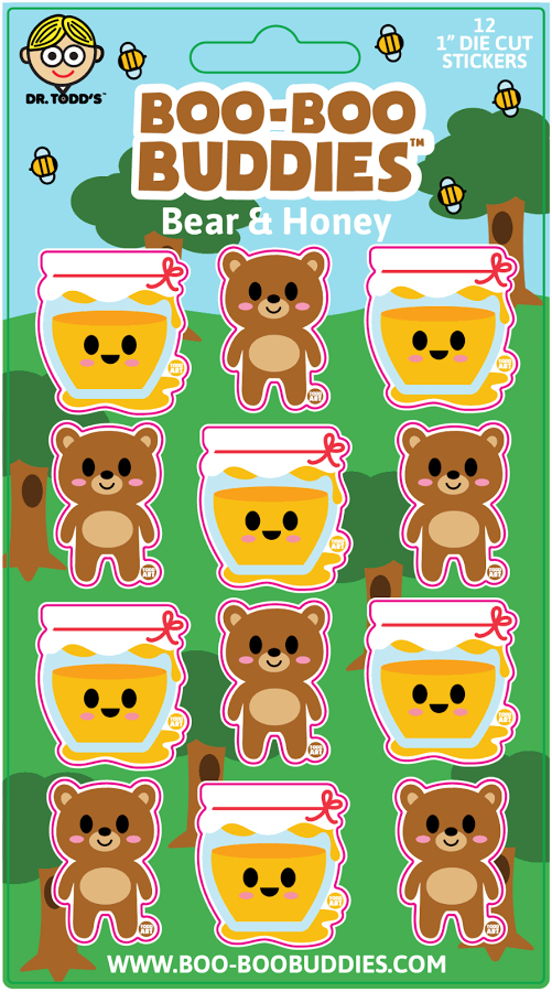 Boo Boo Buddies Vinyl Sticker Sheet
