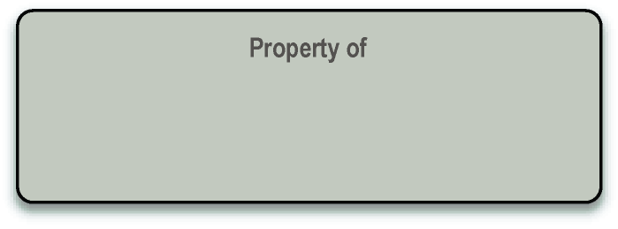 400 3"x1" Dark Gray 3-mil Flexible Anodized Aluminum Foil Blank Tracking Labels
