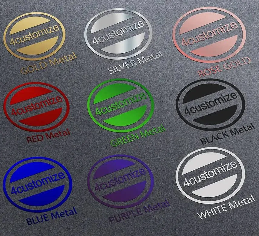 Custom 3D Metallic Label Stickers