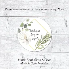 Custom Stickers, Custom Labels, Thank You Stickers, Sticker Sheet, Candle Labels, Printed Sticker, Logo Stickers, Product Labels 3 inch / Matte Paper