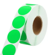 Uxcell 1 Inch Circle Dot Stickers Color Coding Labels for Organizing and Gift Wrapping Fluorescent