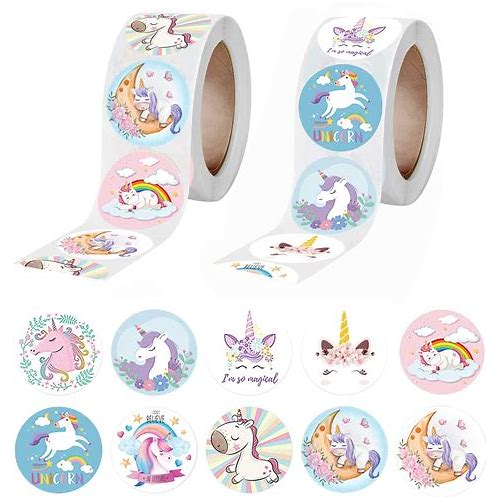 1000Pcs Unicorn Label Stickers, …