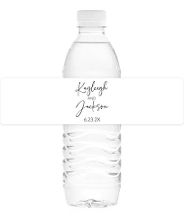 Minimal Names Water Bottle Labels 60 Labels