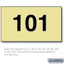 Salsbury Industries Custom Engraved Self Adhesive Placard for Americana Mailbox Door