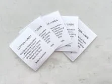 Washing Care Instructions Labels, Satin Labels, Cotton Linen, woven, Wash labels, Care tags, sew in tags