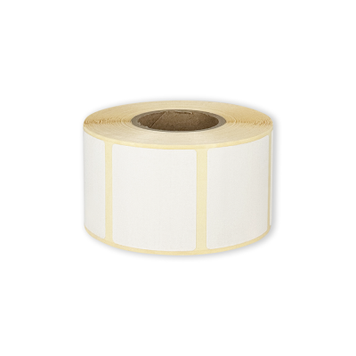 White paper self-adhesive THERMAL labels 47x41 mm, 1000 labels per roll