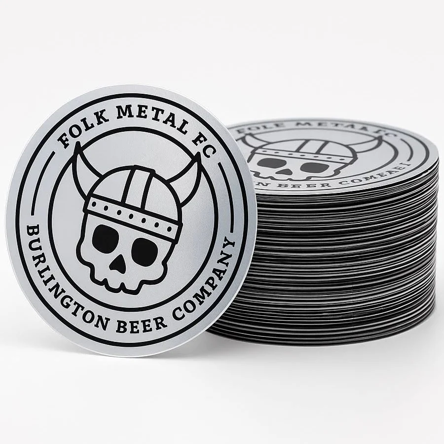 Sticky Brand Custom Metallic Stickers