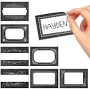 Name Tag Stickers | Set of 56 | Classroom Supplies Black & White Chalk