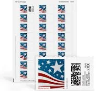 Star Spangled NetStamps Sheets 1200 Labels