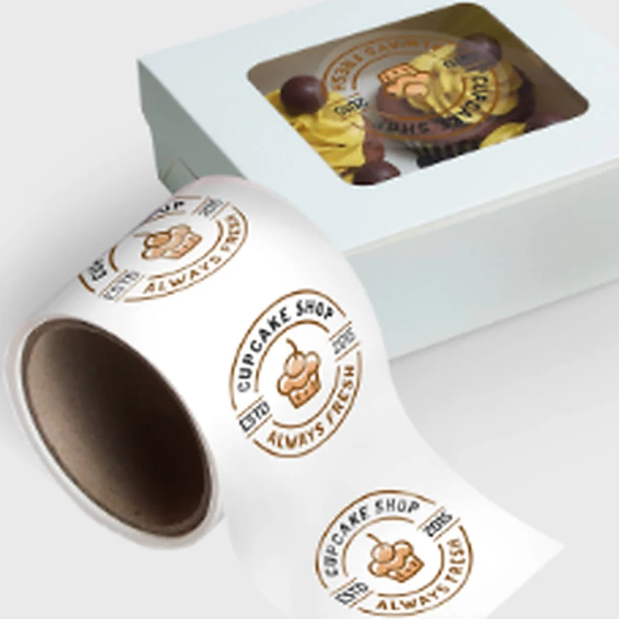 500 Business Label Stickers - Custom Design
