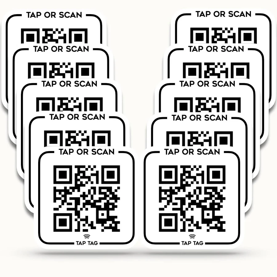 NFC Tap QR Sticker Pack