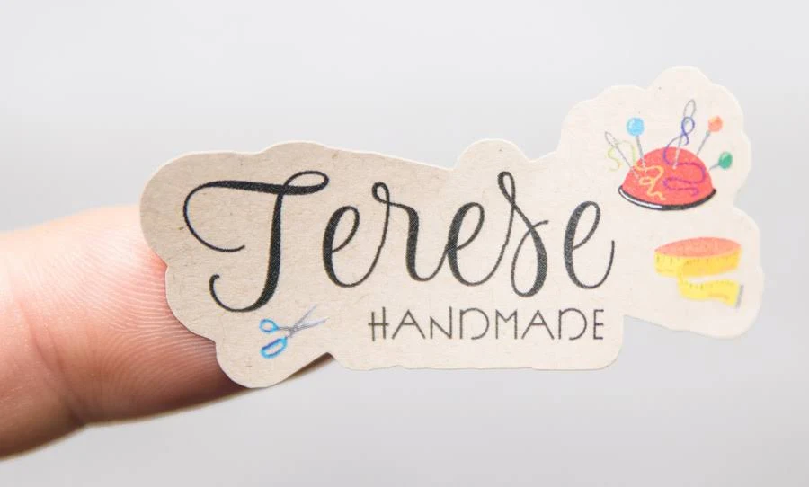 Kraft Paper DIY Handmade Stickers 60 Pack