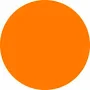 4" Fluorescent Orange Inventory Circle Labels