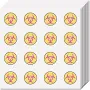 8 Sheets 128Pcs Small Round Stickers 1 Inch Self-Adhesive Waterproof Removable Teacher Reward Motivational Decal Circle Dot Label