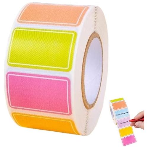 Color Label Stickers, Self-Adhesiv…
