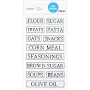 Recollections Clear Rectangle Household Label Stickers