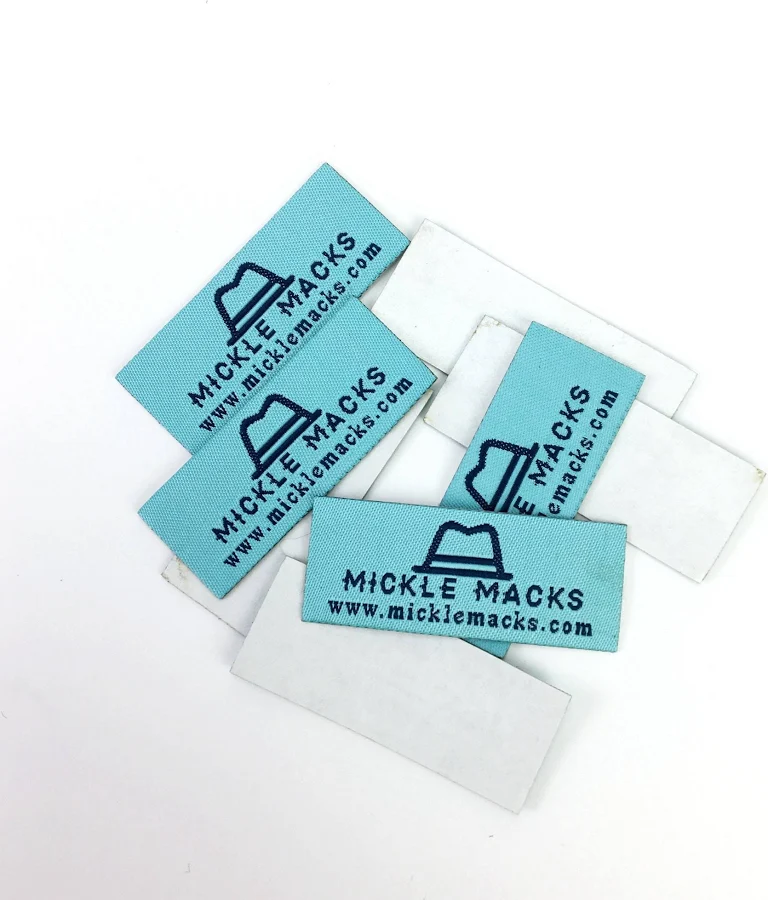 Custom Woven Clothing Labels: Stick On, Self Adhesive