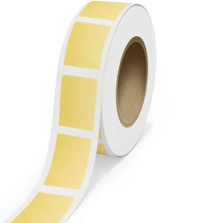 JAM Paper Matte Gold Foil 2 4 Inch Roll of Rectangle Labels