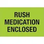 Tape Logic Rush Medication Enclosed Fluorescent Green Labels