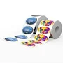 Custom Full Color Roll Labels - Clear BOPP - Ovals