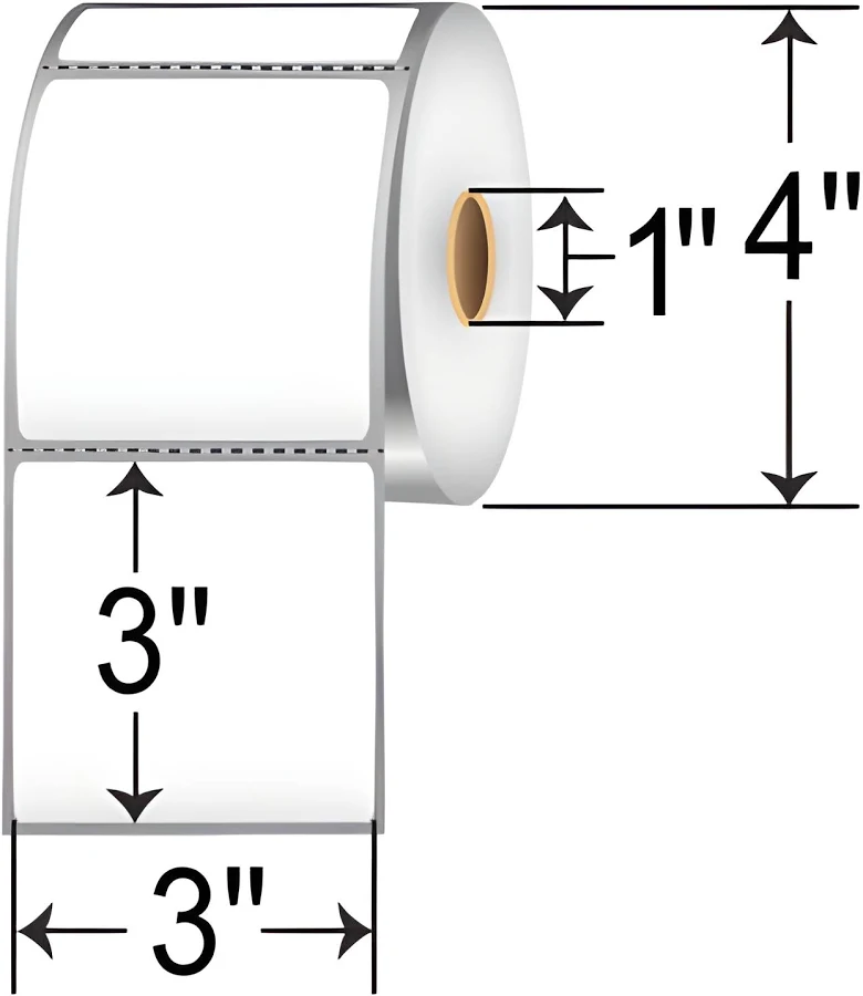 Barcodefactory 3 X 3 Labels