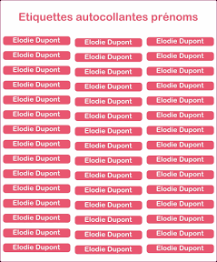 Self-adhesive and iron-on labels for objects and clothing - personalized labels, clothing name labels, children's school labels