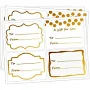 Name Tag Gold Foil Holiday Present Stickers To and From Labels for Wedding Birthday Present,3x2 inches 80 Pcs