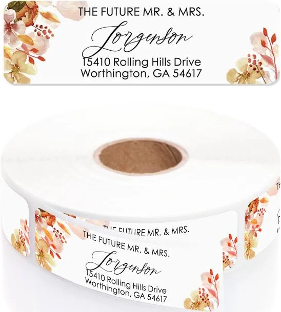 Current Labels Future Mr & Mrs Address Labels with Dispenser