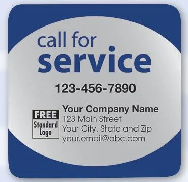 Vinyl Labels - 3" x 3" (Full Color) for Office Use, Weather Resistant, 3.4 Mil, Full Color