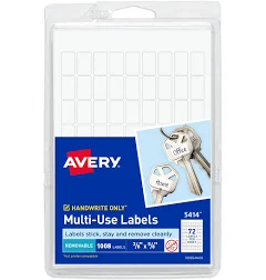 Removable Labels Avery 5414