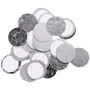 Round Metal Stickers 30 Pack