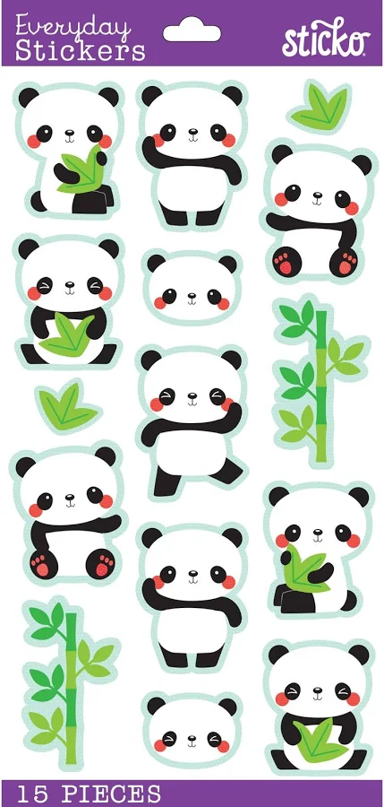Sticko Rolly Polly Panda Themed Stickers