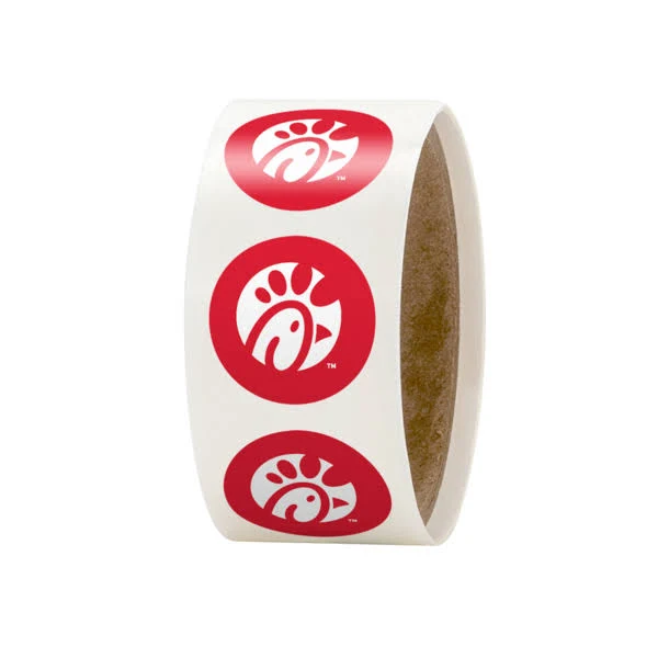 1" Circle Roll Labels Full Color - Sample
