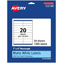 Avery Laser/Inkjet Rectangle Multipurpose Labels