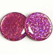 Waterproof Nfc Formatted Url Beautiful Shiny Hologram Epoxy Coated Nfc Phone Sticker For Social Media Sharing