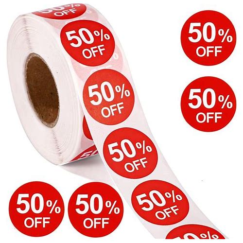 1000Pcs 50% Discount Stickers, …