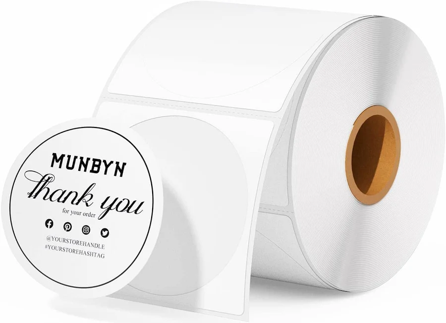 MUNBYN Round Sticker Labels