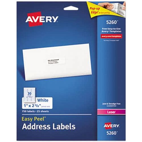 Avery® 5260 Easy Peel 1